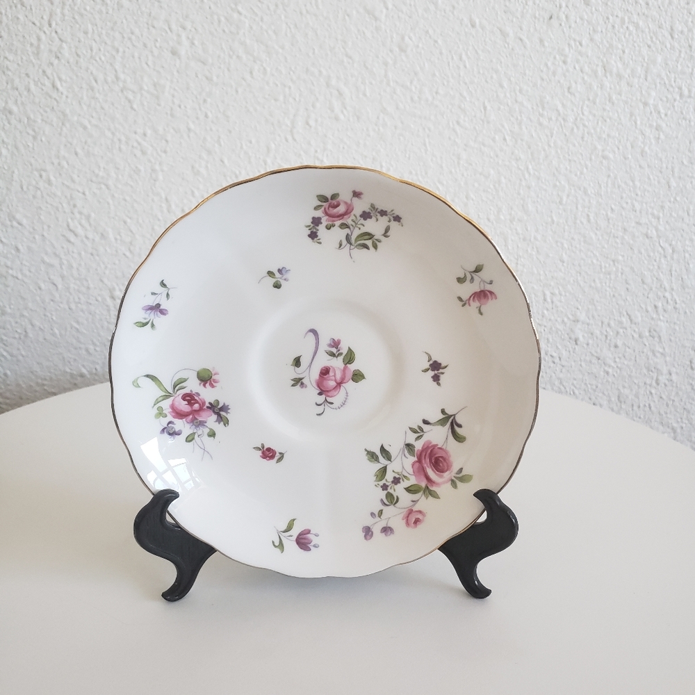 #Royal Tuscan Made In England Fine Bone China Saucer Small Plate Roses